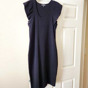 Express Black Sweater Midi Dress